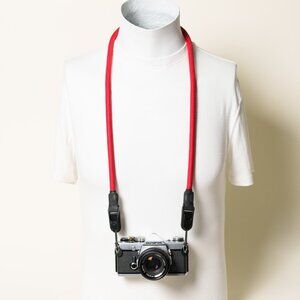 RED 42” Climbing Camera Rope Strap w/ Peak Design Anchors & accessory loops